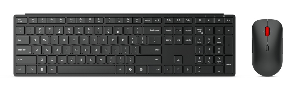 Lenovo 4X31S04814 teclado Ratón incluido Oficina RF Wireless + Bluetooth Español Negro