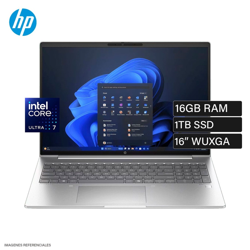 HP - Notebook - 16" - Intel Core Ultra 7 155U - 16 GB - 1 TB