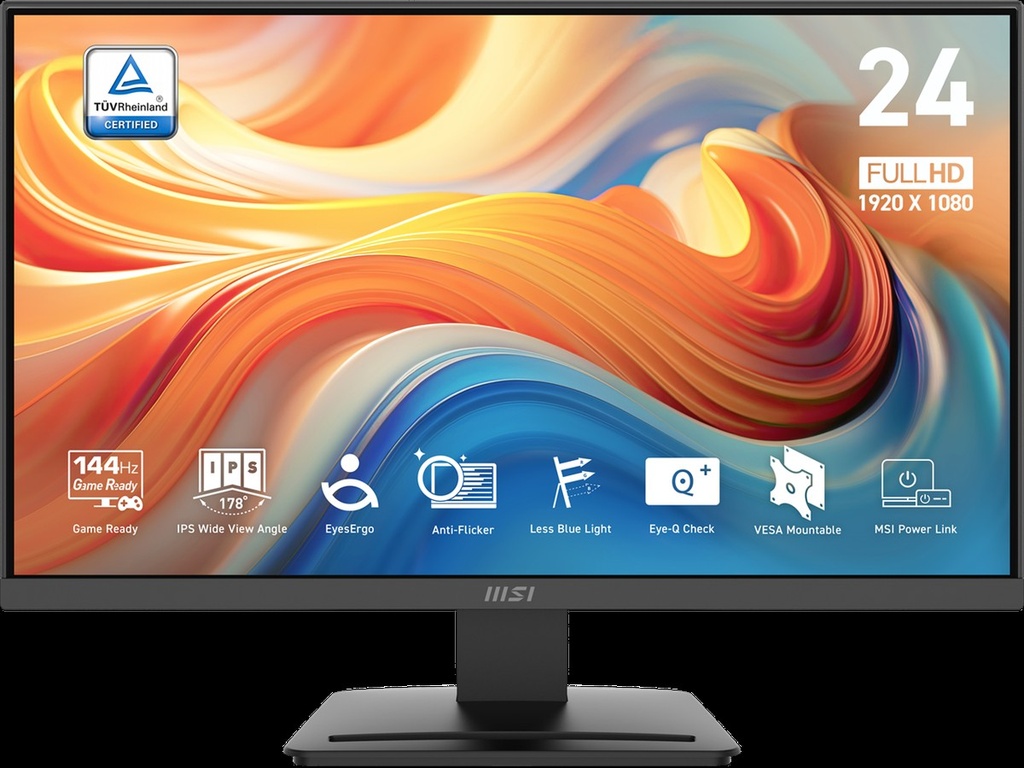 MSI - 24" - 1920 x 1080 - HDMI /VGA - (FHD) 144Hz 1ms HDMI Vesa