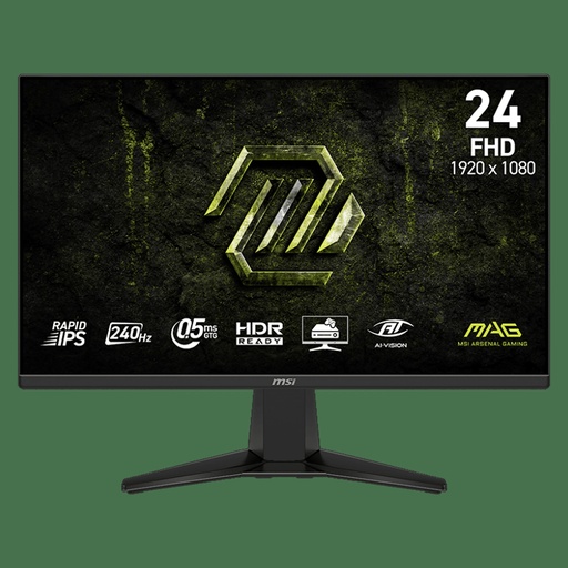 [824142432396] MSI MAG 245F X24 Gaming - 24" - 1920 x 1080 - HDMI / DisplayPort - 240Hz