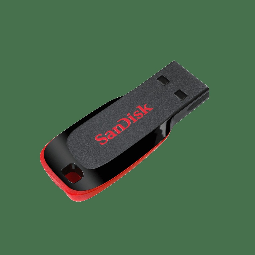 SanDisk Cruzer Blade - Unidad flash USB - 128 GB - USB - negro, rojo