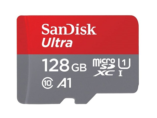 [CH128SDK52] SanDisk Ultra - Tarjeta de memoria flash (adaptador microSDXC a SD Incluido) - 128 GB