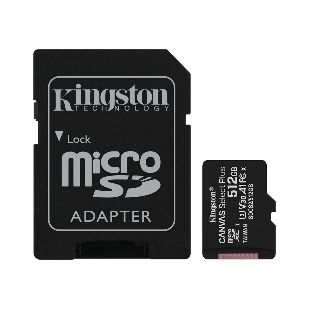 Kingston - Flash memory card - microSDHC - 512GB microSDXC Canvas Select
