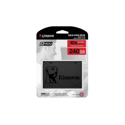 [SA400S37/240G] DISCO SSD KINGSTON 2.5 SATA A400 240GB TLC NAND STANDALONE DRIVE READ 500MB/S AND WRITE 350MB/S