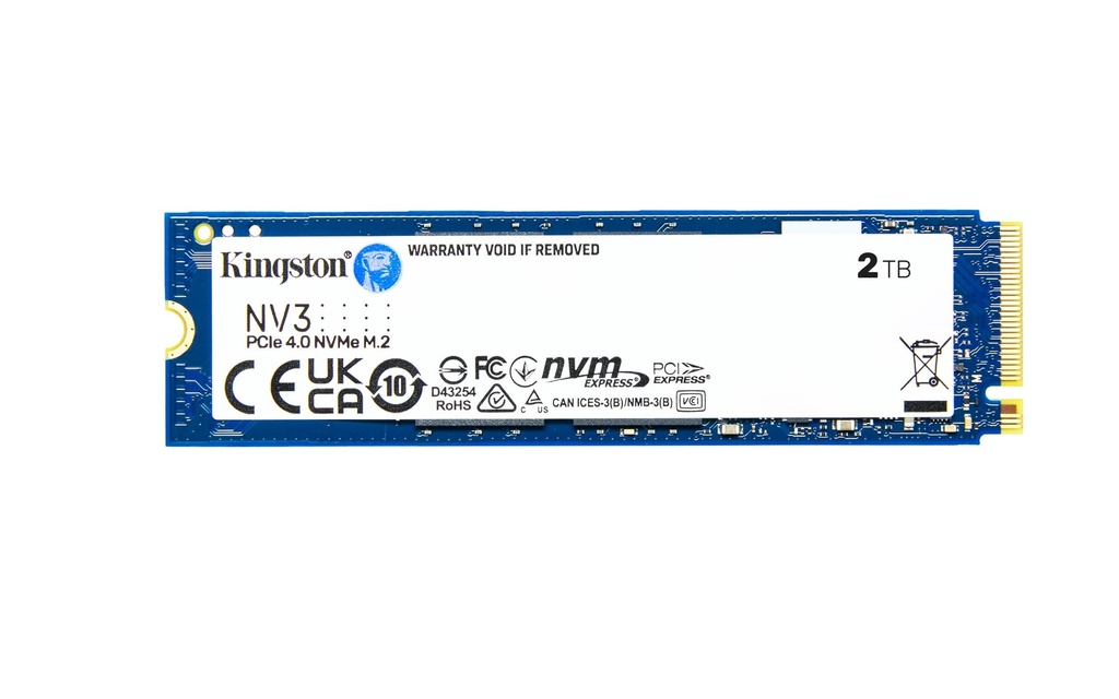 Kingston - Internal hard drive - 2 TB - Solid state drive - NV3 M.2 2280 NVMe