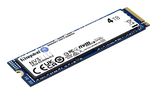 [SNV3S/4000G] Kingston - Internal hard drive - 4 TB - Solid state drive - NV3 M.2 2280 NVMe