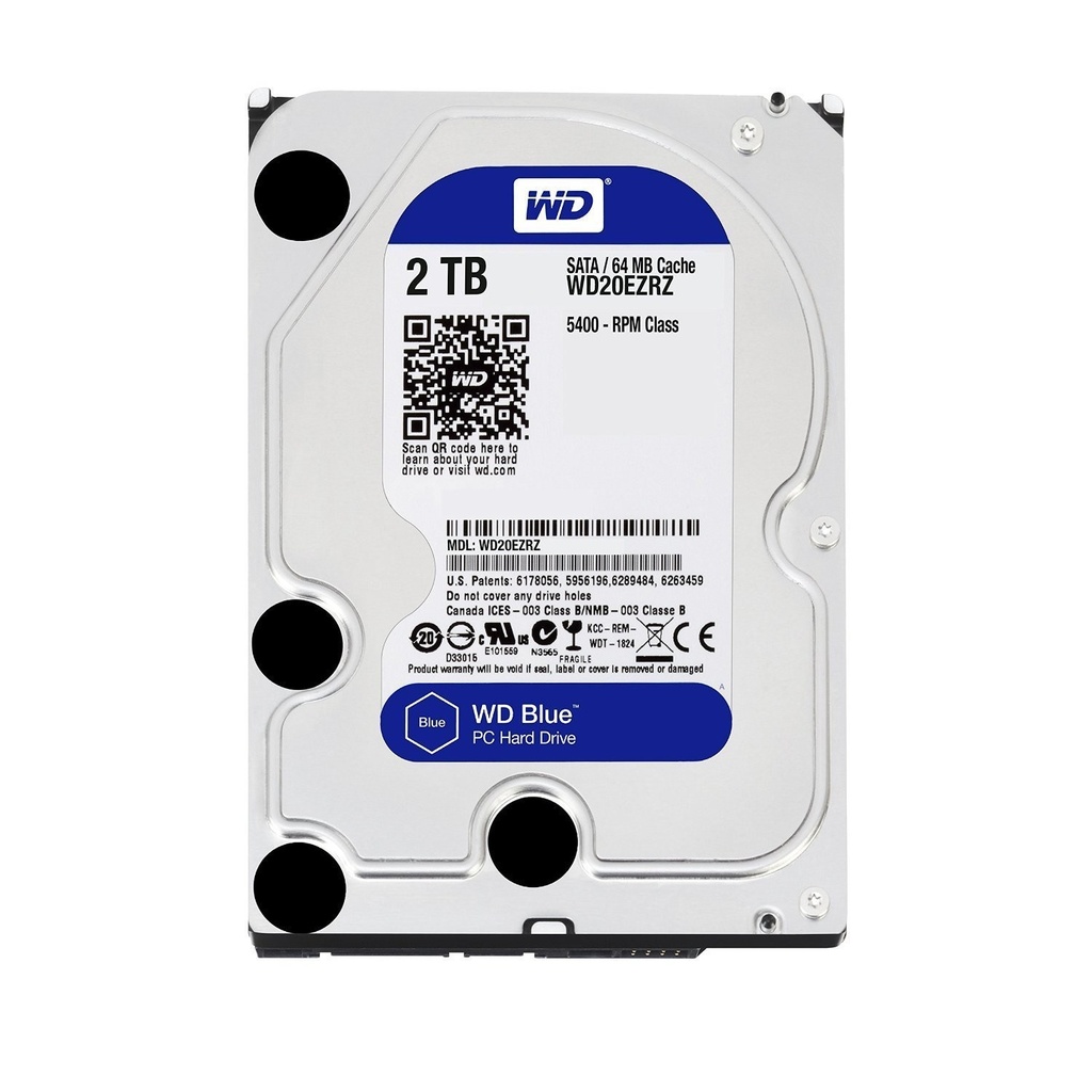 [DH963WDC63] WD Blue WD20EZBX - Disco duro - 2 TB - interno - 3.5" - SATA 6Gb/s - 7200 rpm - búfer: 256 MB