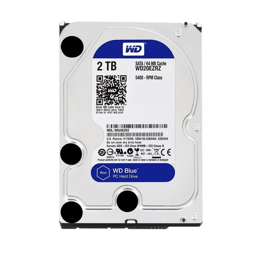 [DH963WDC63] WD Blue WD20EZBX - Disco duro - 2 TB - interno - 3.5" - SATA 6Gb/s - 7200 rpm - búfer: 256 MB