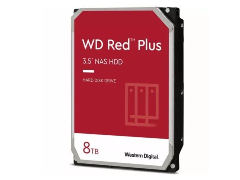 [DH964WDC35] Western Digital WD Red Plus NAS Hard Drive - Hard drive - Internal hard drive - 8 TB - 3.5" - 5640 rpm
