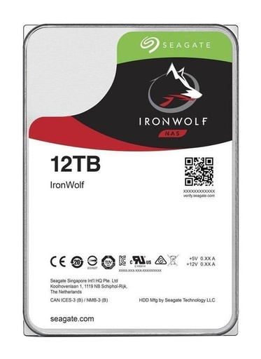 [ST12000VN0008] Seagate - Hard drive - Internal hard drive - 12 TB - 3.5" - 7200 rpm - SATA - NAS