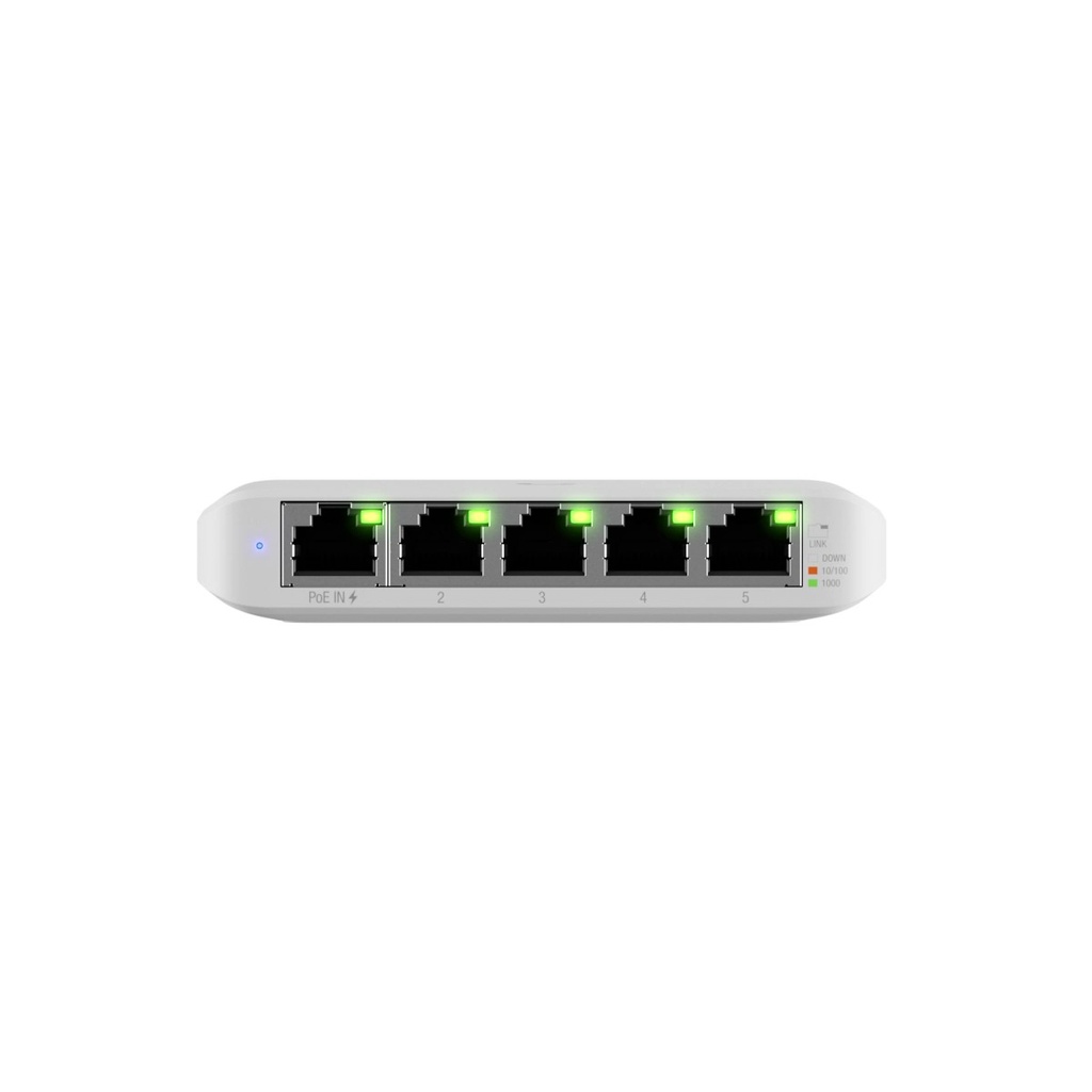 Ubiquiti UniFi Switch USW Flex Mini - Conmutador - inteligente - 4 x 10/100/1000 + 1 x 10/100/1000 (PoE+)