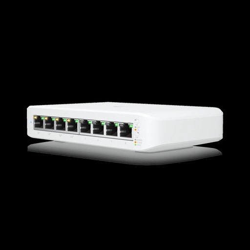 [ES601UBQ08] Ubiquiti Unifi Switch Ultra Layer 2 8-port GbE PoE switch with versatile mounting options 42W