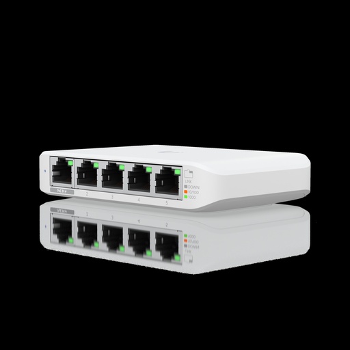 [USW-Flex] Ubiquiti UniFi Switch USW-FLEX - Conmutador - Gestionado - 4 x 10/100/1000 (PoE) + 1 x 10/100/1000 (PoE)