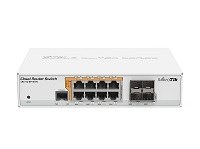MikroTik Cloud Router Switch CRS112-8P-4S-IN - Conmutador - L3 - Gestionado - 8 x 10/100/1000 (PoE) + 4 x SFP