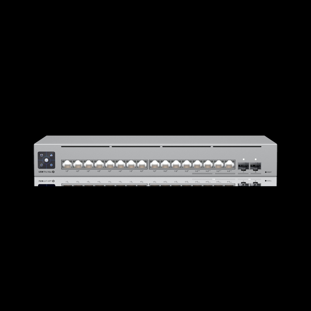 Ubiquiti - Switch - USW-Pro-Max-16 - 16 ports - 12 Gigabit Ethernet - 2 ports SFP+