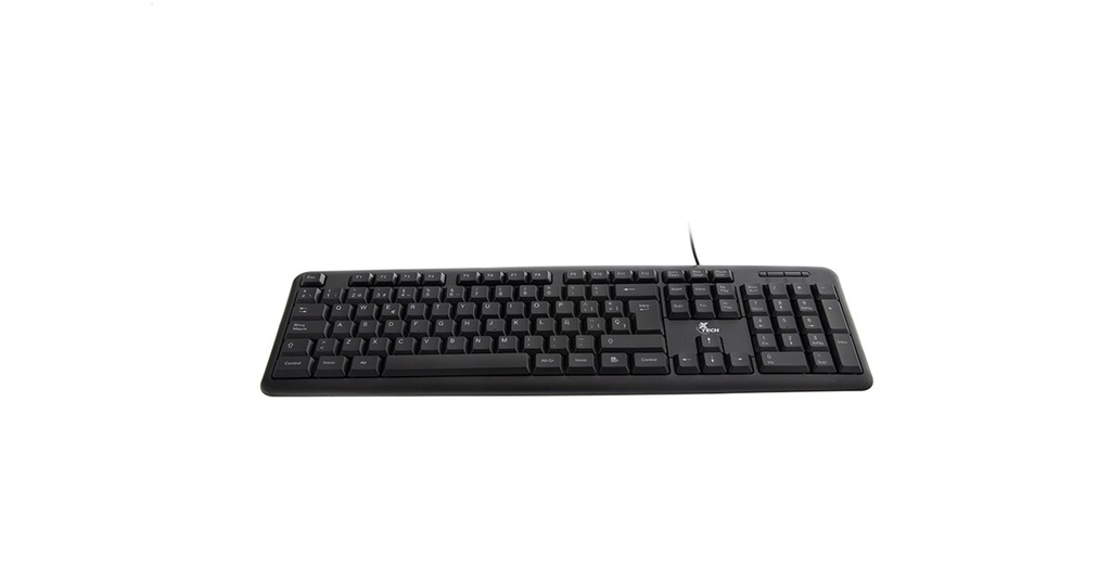 Xtech - Keyboard - Wired - Spanish - USB - Black - Standard XTK-092S