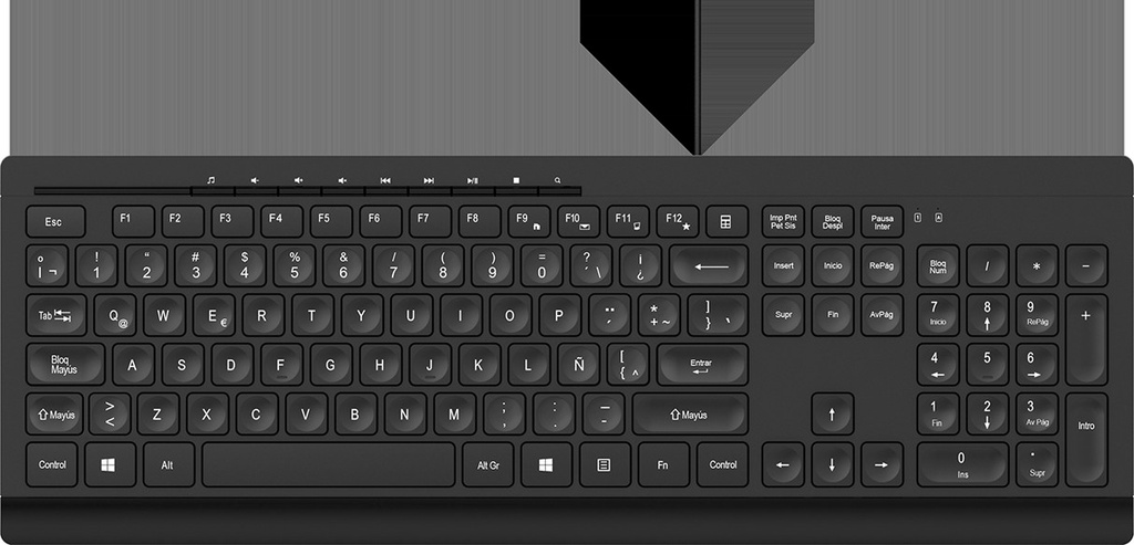 Klip Xtreme - Keyboard - Wired - Spanish - USB - Black - Multimedia keys