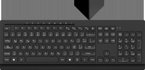 [KKM-252S] Klip Xtreme - Keyboard - Wired - Spanish - USB - Black - Multimedia keys