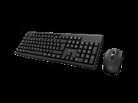 Xtech - Keyboard and mouse set - Wireless - Spanish - USB - Black - 2.4 GHz - Black XTK-311S