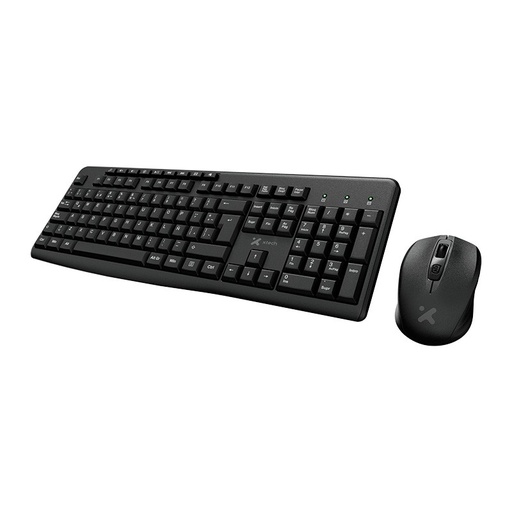 [XTK-311S] Xtech - Keyboard and mouse set - Wireless - Spanish - USB - Black - 2.4 GHz - Black XTK-311S