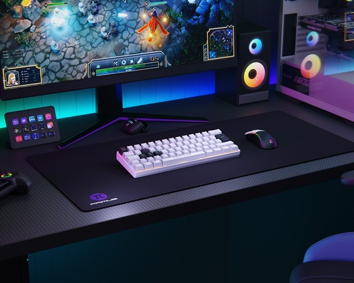 [PKS-060W-S] Primus Gaming - Keyboard - Wired - Spanish - USB 2.0 - Ergonomic Design - Black/white