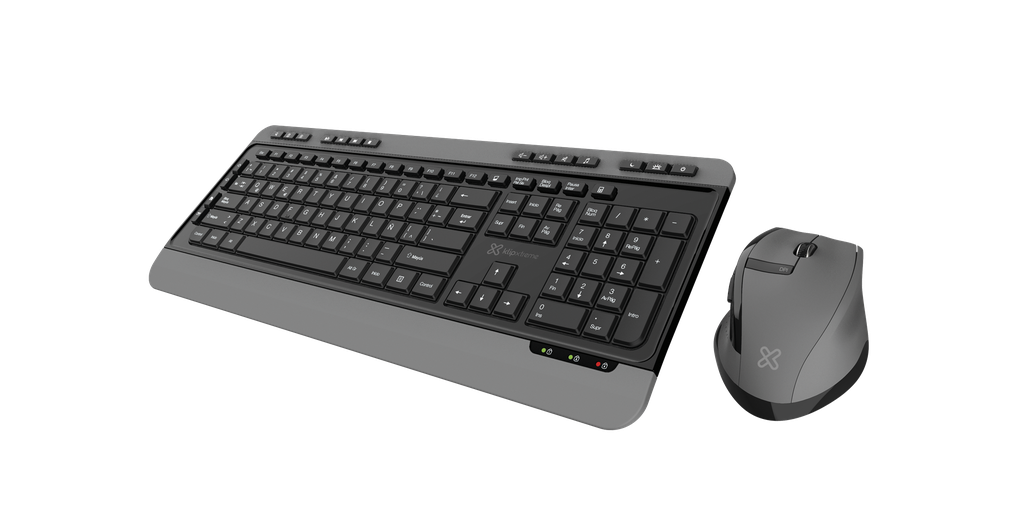 [ID211KLX36] Klip Xtreme - Keyboard - Spanish - Wireless - 2.4 GHz - All black - Ergonomic