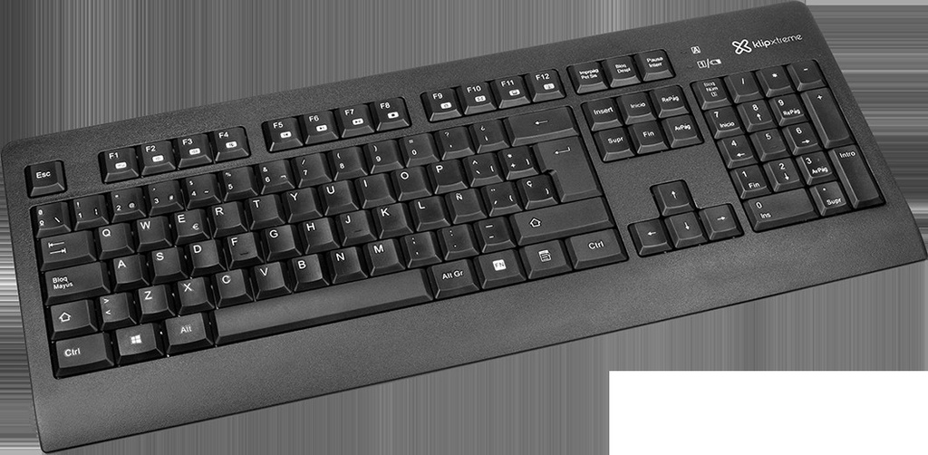 Klip Xtreme KCK-265S - Juego de teclado y ratón - inalámbrico - 2.4 GHz - impermeable