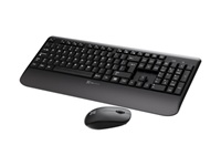 Klip Xtreme - Keyboard - Spanish - Wireless - 2.4 GHz - Black - Combo - hand rest