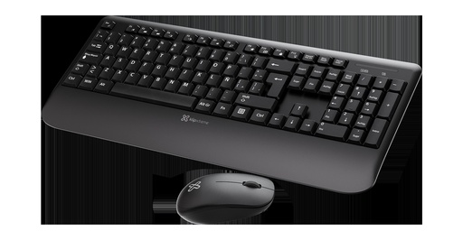 [KCK-300S] Klip Xtreme - Keyboard - Spanish - Wireless - 2.4 GHz - Black - Combo - hand rest