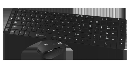 [KCK-270S] Klip Xtreme - Keyboard and mouse set - Spanish - Wireless - 2.4 GHz - All black
