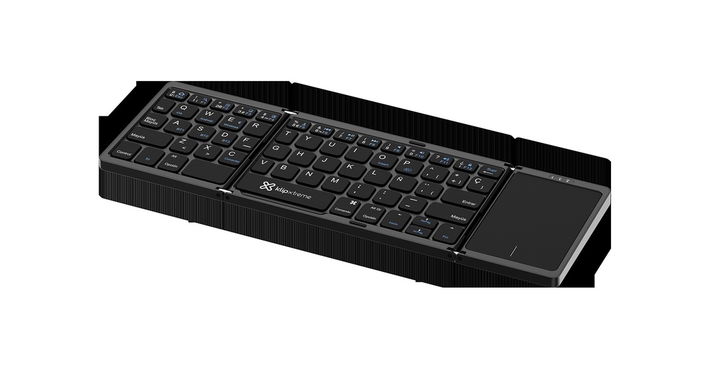 Klip Xtreme - Keyboard and Touchpad - Spanish - Wireless - Bluetooth 5.0 - Black - KCK-650S-BK