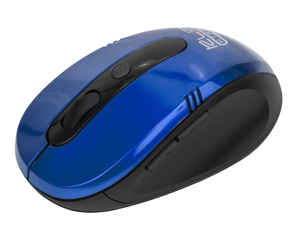 Klip Xtreme KMW-330 Vector - Ratón - ergonómico - óptico - 6 botones - inalámbrico - 2.4 GHz