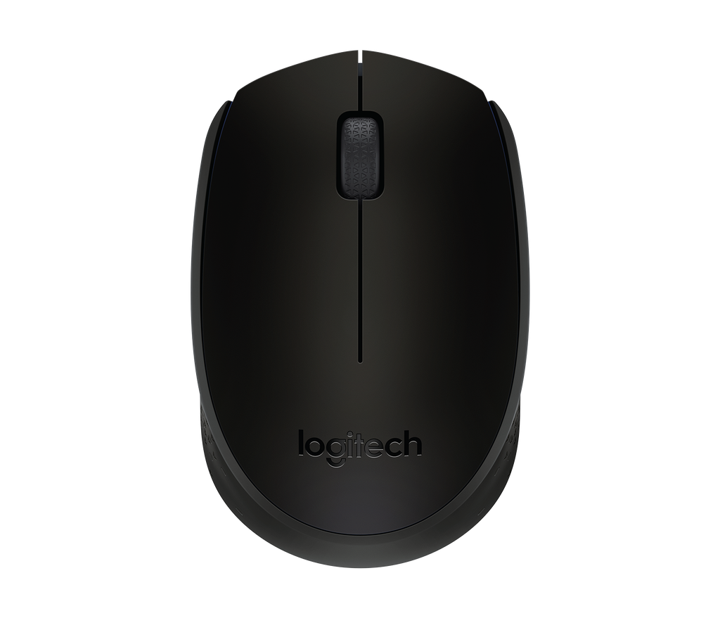 Logitech M170 - Ratón - diestro y zurdo - inalámbrico - 2.4 GHz - receptor inalámbrico USB - negro