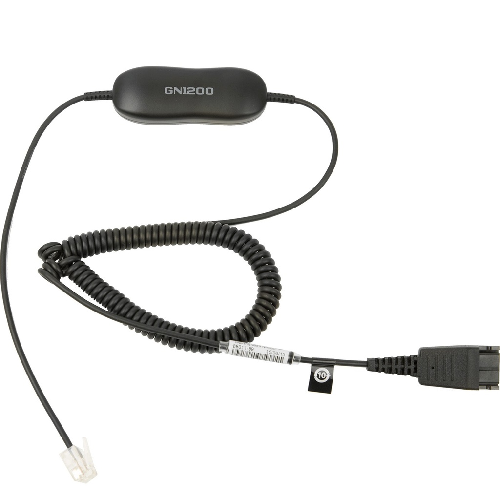 Jabra GN1200 CC - Cable para auriculares - Desconexión rápida enchufe a RJ-9 macho