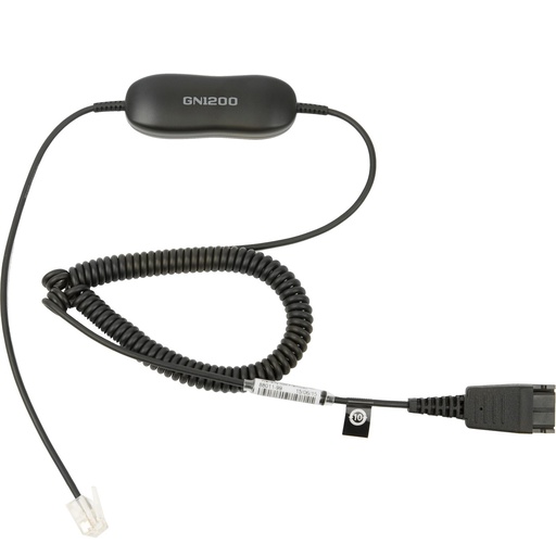 [88011-99] Jabra GN1200 CC - Cable para auriculares - Desconexión rápida enchufe a RJ-9 macho