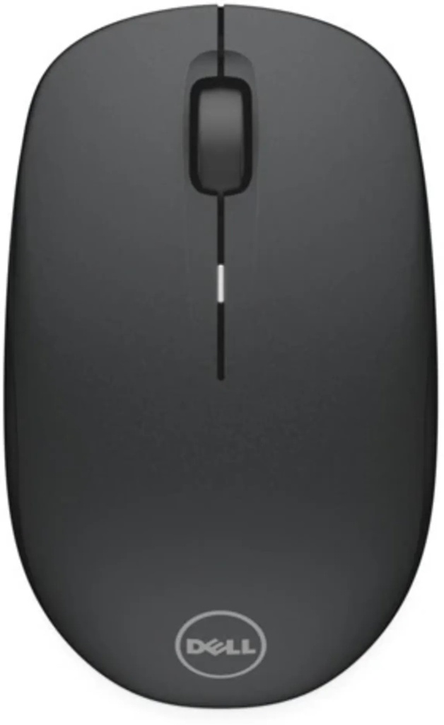 Dell - Mouse - USB - Wireless - All black - Dongle USB