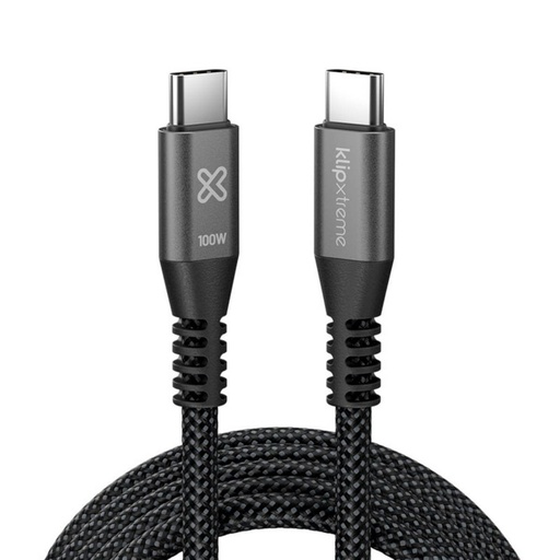 [AB300KLX53] Klip Xtreme - USB cable - 24 pin USB-C - 3 m - Black - 60W Braided Fast charging
