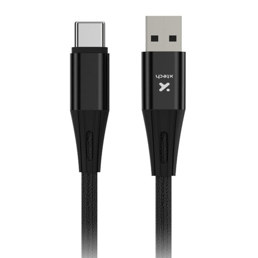[XTC-512] Xtech - USB cable - 4 pin USB Type A - 24 pin USB-C - 1.8 m - Black - Braided-XTC-512