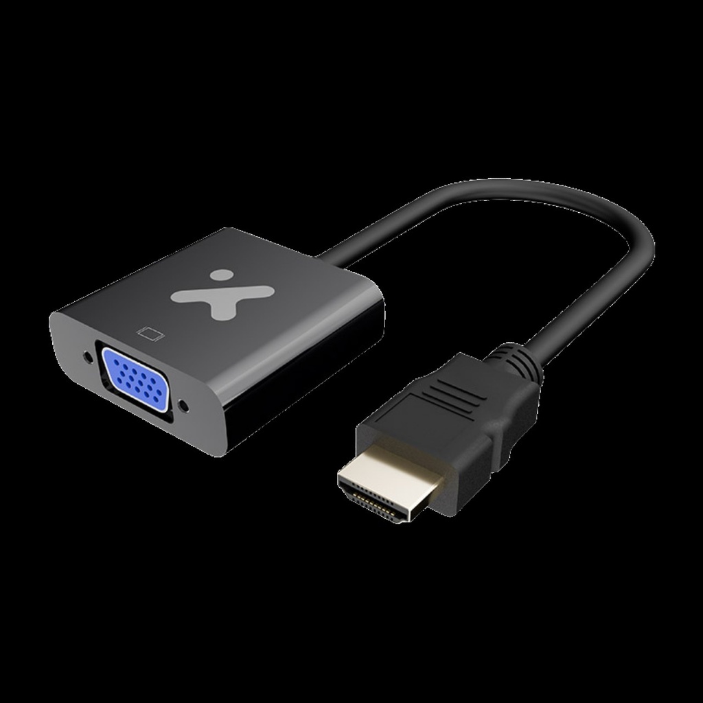 Xtech - Video adapter - 19 pin HDMI Type A - VGA - Black - XTC-384