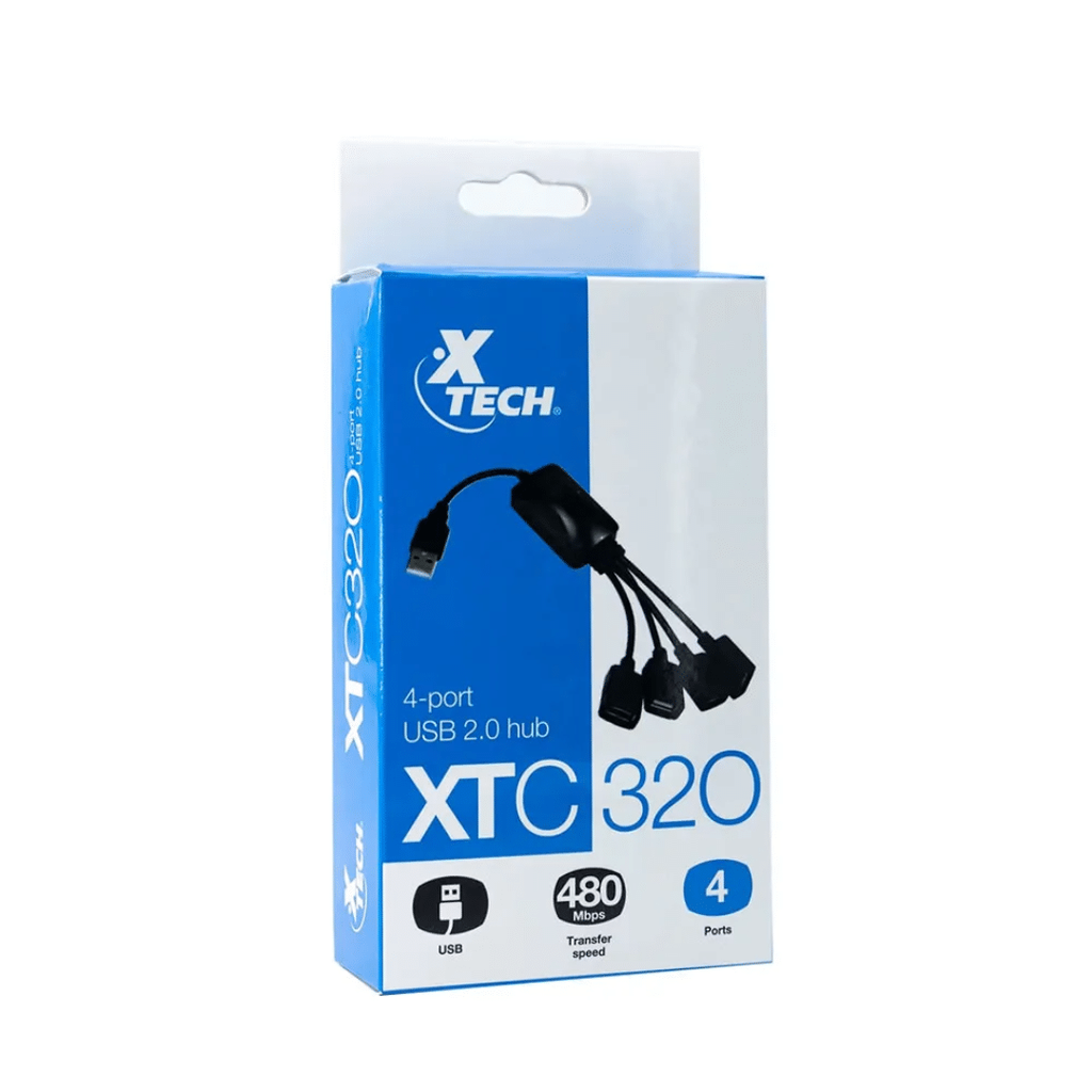 Xtech - USB cable - 4 pin USB Type A - 5 pin Micro-USB Type B - 1.8 m - Black & white - Braided XTC-366