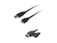 Xtech - XTC-365 - Data cable - USB to Micro USB 3.0 - 91 cm - Black - 3ft for hard drives