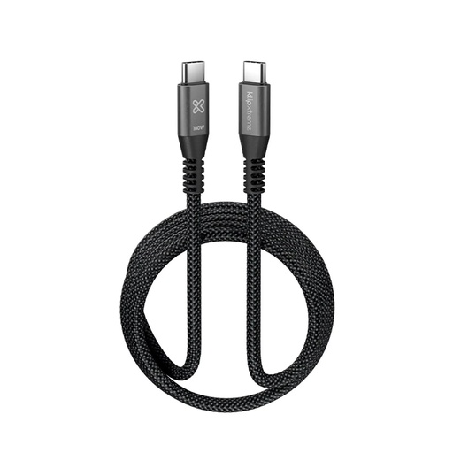 [KAC-550-10FT] Klip Xtreme - USB cable - 24 pin USB-C - 3 m - Black - 100W Braided Fast charging