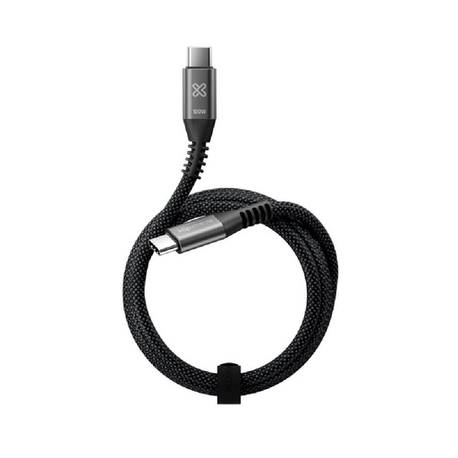 [KAC-550-6FT] Klip Xtreme - USB cable - 24 pin USB-C - 1.8 m - Black - 100W Braided Fast charging