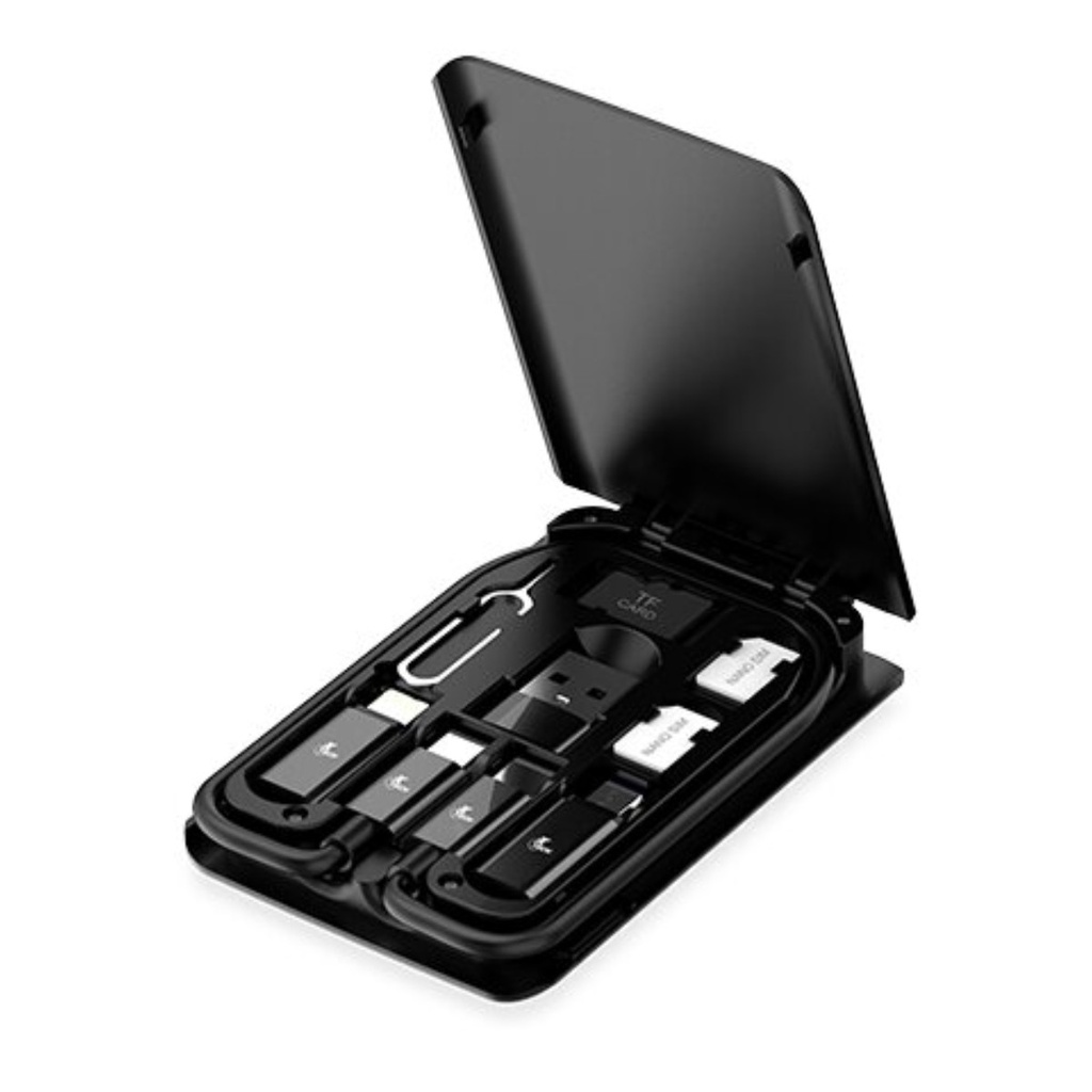 Xtech - USB type C Cable Kit - 24 pin USB-C - USB type C w adpt USB A - Micro USB - Lightning - 29 cm