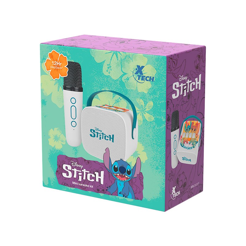 Xtech - Disney Stitch Mini Karaoke kit - XTS-D622ST - Portable speaker - Bluetooth 5.3