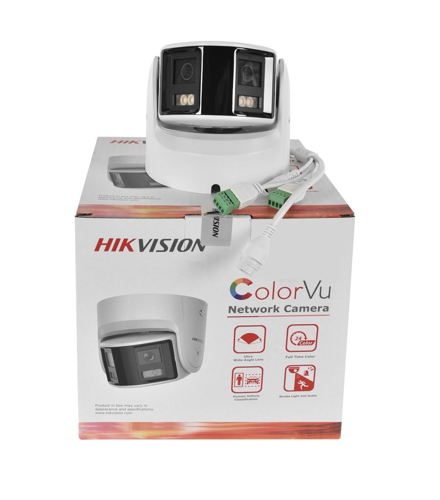 Hikvision 4 MP Panoramic ColorVu Fixed Bullet Network Camera - Built-in Mic - 4MP - Outdoor - H.265+
