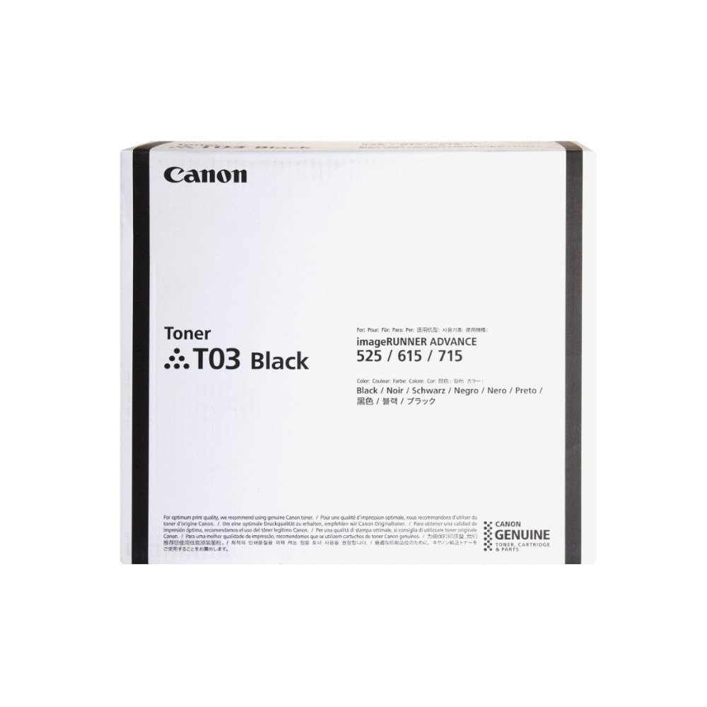 TONER CANON T03 NEGRO RENDIMIENTO 51500 PAGINAS IRA 527IF