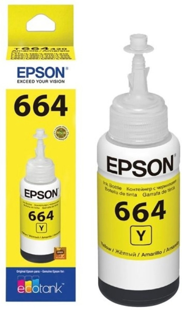 BOTELLA EPSON T664 AMARILLO L110/L200/L210/L350/L3 6500 PAG T664420-AL