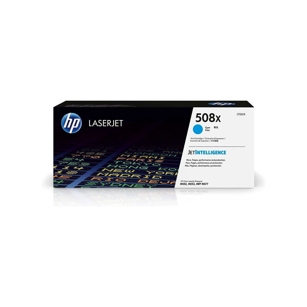 [CF361X] TONER HPINC 508X CYAN LASERJET M577/M553 9500 PAG CF361X