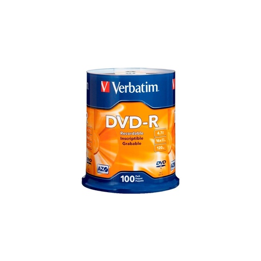 [96525] OPTICO VERBATIM 96525 DVD-R 4.7GB 16X 100PK BULK